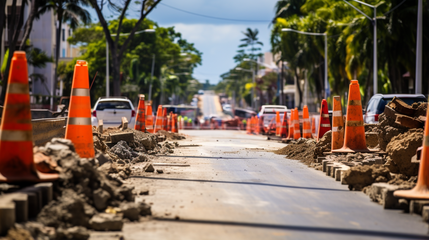 Repairs to bridge at Sea View Road